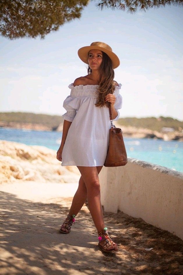 Casual Off-Shoulder Luau Dress